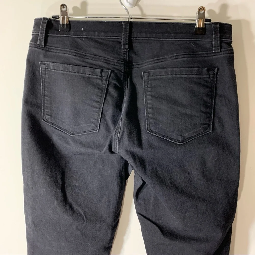 Loft Black Super Skinny Mid Rise Jeans